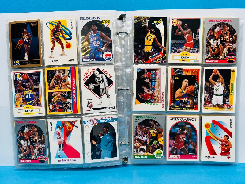 Photo 1 of 025159…  final sale no returns/refunds-270 mixed basketball cards in binder 