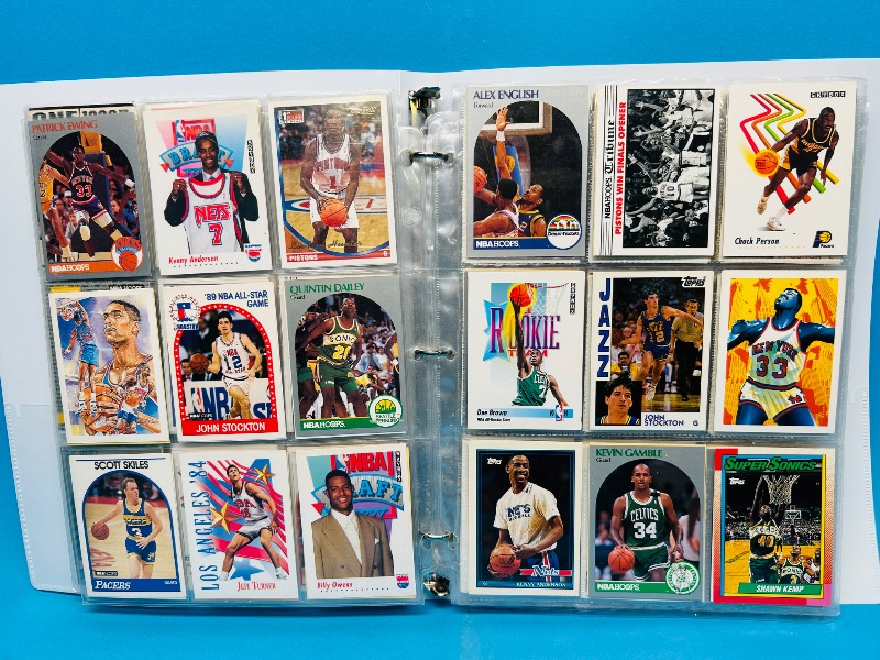 Photo 1 of 025159…  final sale no returns/refunds-270 mixed basketball cards in binder 