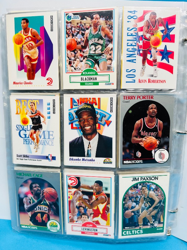 Photo 1 of 025159…  final sale no returns/refunds-270 mixed basketball cards in binder 