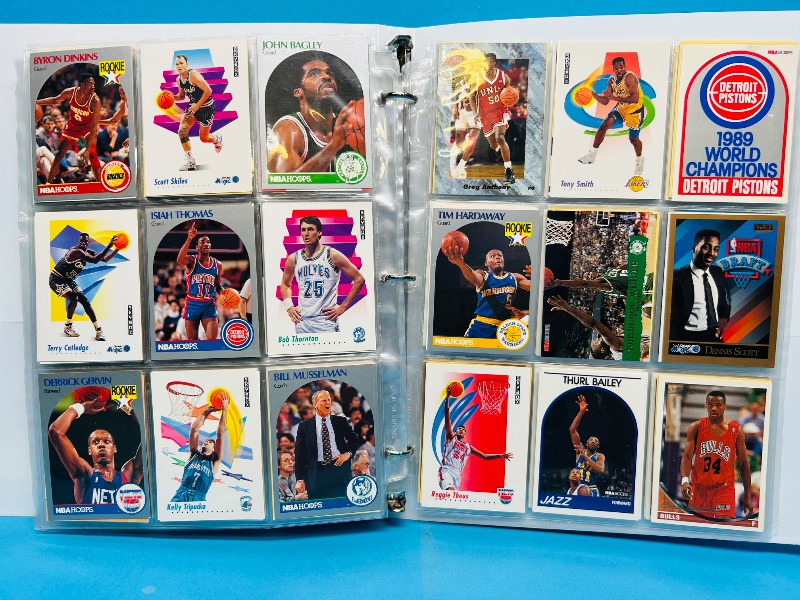 Photo 1 of 025159…  final sale no returns/refunds-270 mixed basketball cards in binder 