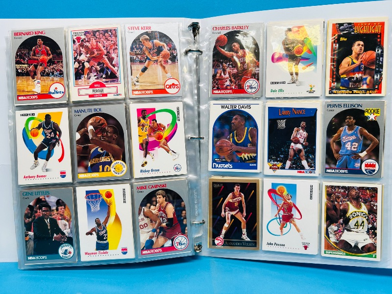 Photo 1 of 025159…  final sale no returns/refunds-270 mixed basketball cards in binder 