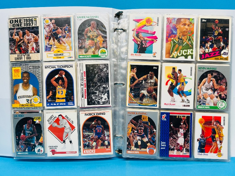 Photo 1 of 025159…  final sale no returns/refunds-270 mixed basketball cards in binder 
