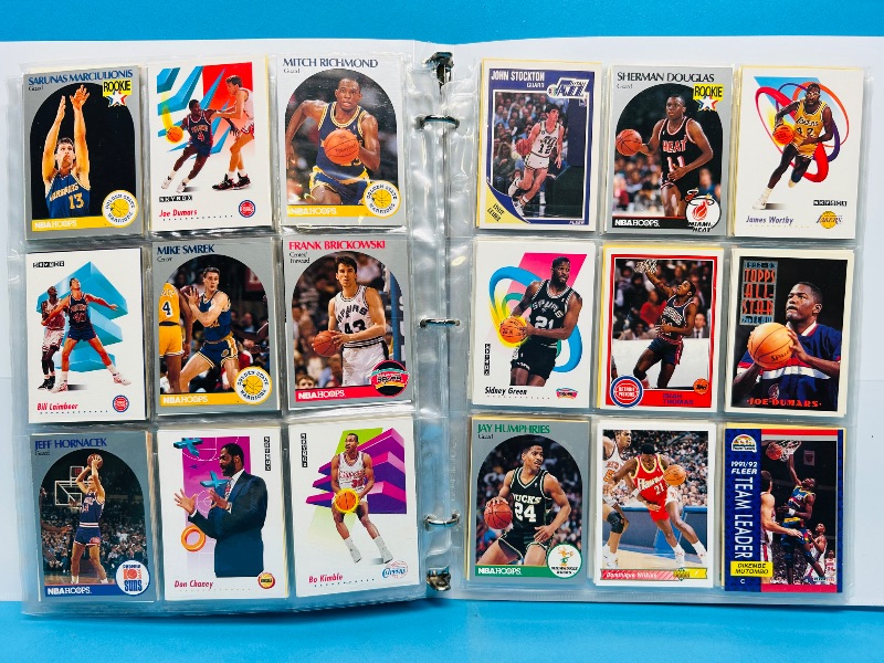 Photo 1 of 025159…  final sale no returns/refunds-270 mixed basketball cards in binder 