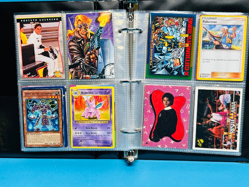 Photo 1 of 025162…  final sale no returns/refunds-160 mixed character /game cards in binder 