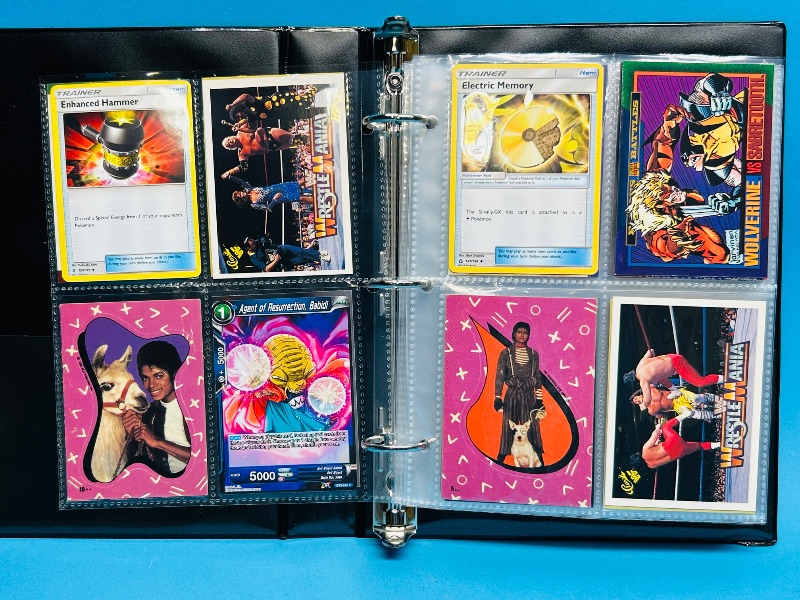 Photo 1 of 025162…  final sale no returns/refunds-160 mixed character /game cards in binder 