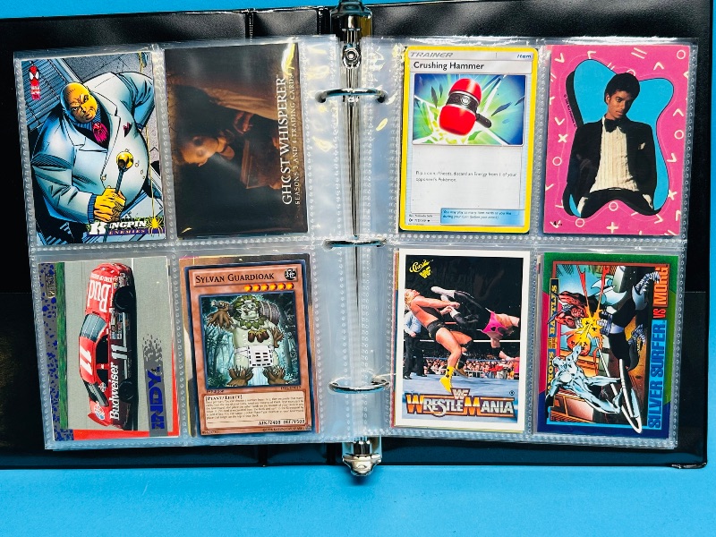 Photo 1 of 025162…  final sale no returns/refunds-160 mixed character /game cards in binder 