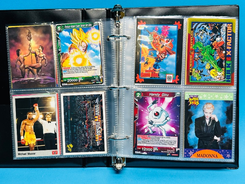 Photo 1 of 025162…  final sale no returns/refunds-160 mixed character /game cards in binder 