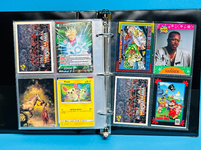 Photo 1 of 025162…  final sale no returns/refunds-160 mixed character /game cards in binder 