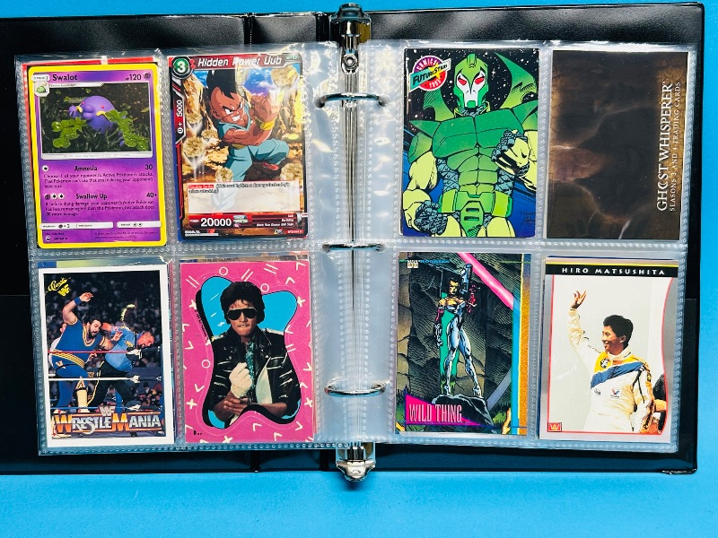 Photo 1 of 025162…  final sale no returns/refunds-160 mixed character /game cards in binder 