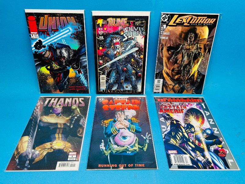 Photo 1 of 025164…6 comics all #1’s in plastic sleeves 