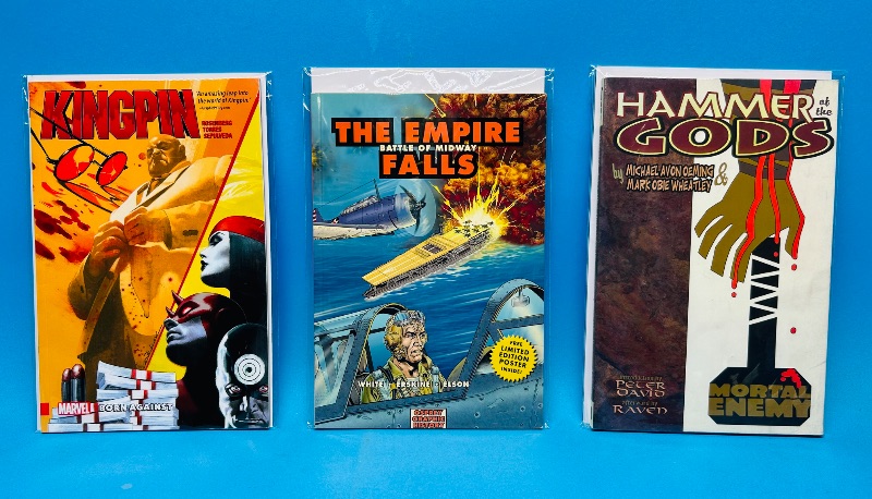 Photo 1 of 025165…3 comic softcover books in plastic sleeves 