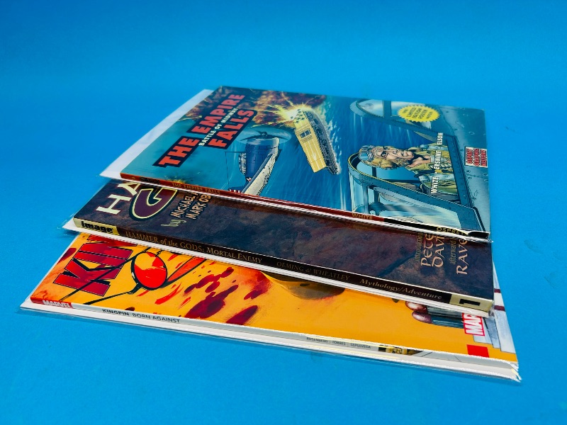 Photo 1 of 025165…3 comic softcover books in plastic sleeves 