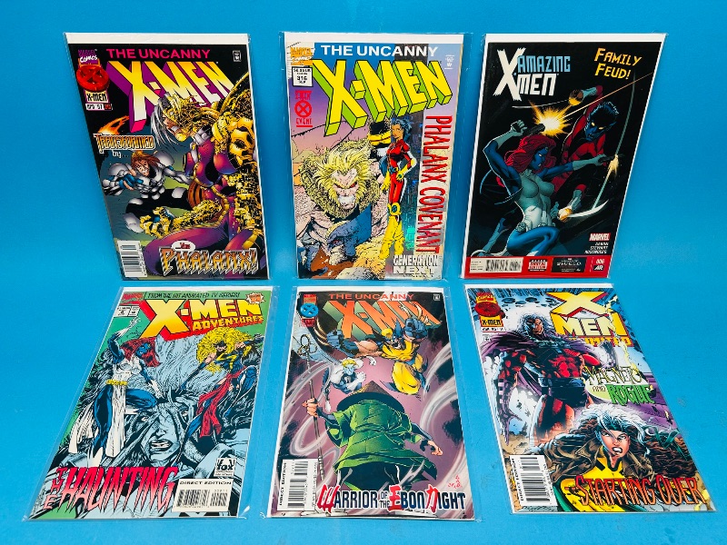 Photo 1 of 025166…6 X-men comics in plastic sleeves 