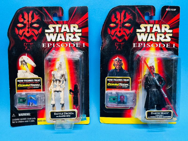 Photo 1 of 025183…2 Star Wars Episode 1 figures 