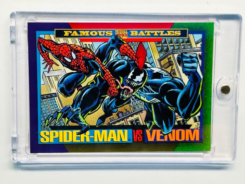 Photo 1 of 025189…Marvel spider-Man vs. venom card 152 in hard plastic case