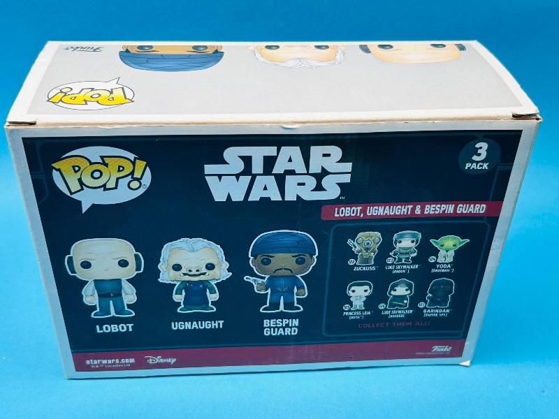 Photo 1 of 025198…Funko pop Star Wars 3 pack vinyl and bobblehead figures 