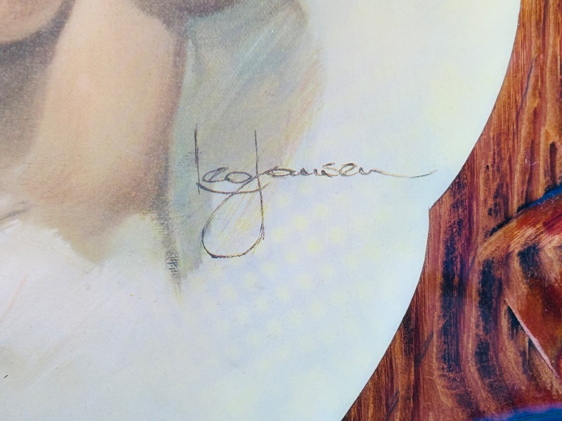 Photo 1 of 025209…vintage Leo Jansen nude art lacquered on wood 