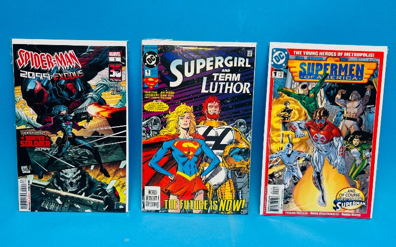 Photo 1 of 025213…3 no.1 comics in plastic sleeves 