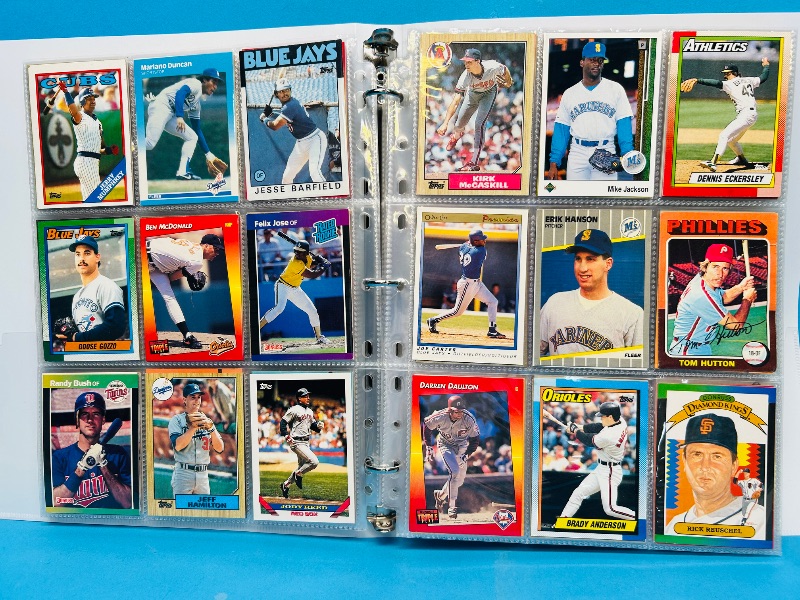 Photo 1 of 025217…final sale no returns/refunds-360 mixed baseball cards in binder