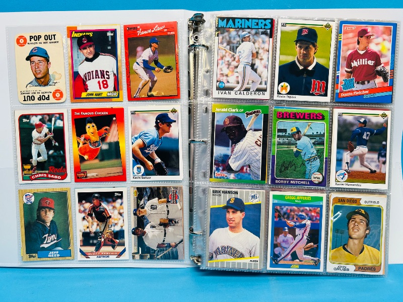 Photo 1 of 025217…final sale no returns/refunds-360 mixed baseball cards in binder