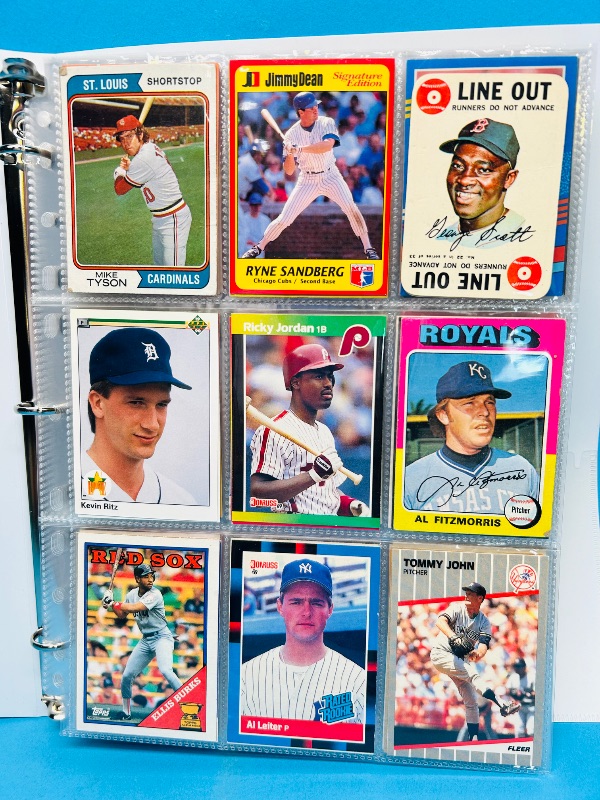 Photo 1 of 025217…final sale no returns/refunds-360 mixed baseball cards in binder