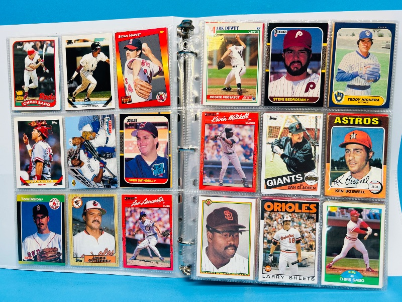 Photo 1 of 025217…final sale no returns/refunds-360 mixed baseball cards in binder