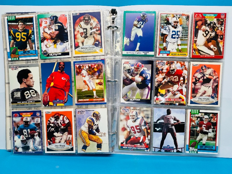 Photo 1 of 025218… final sale no returns/refunds-306 mixed football cards in binder