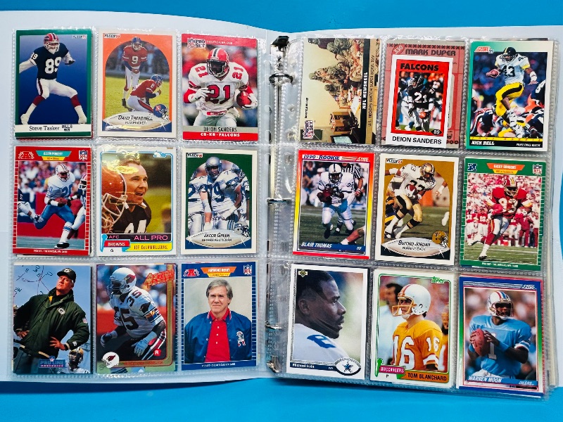 Photo 1 of 025218… final sale no returns/refunds-306 mixed football cards in binder