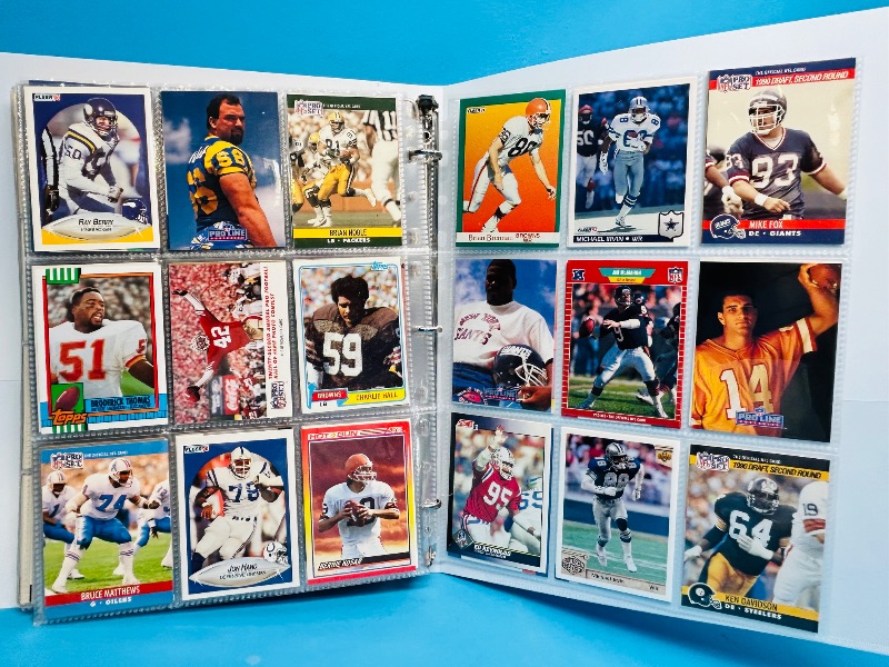 Photo 1 of 025218… final sale no returns/refunds-306 mixed football cards in binder