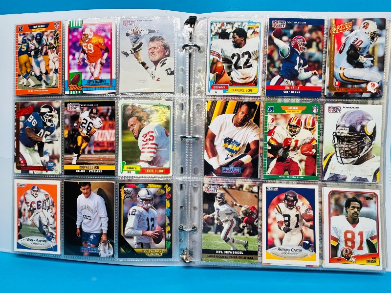 Photo 1 of 025218… final sale no returns/refunds-306 mixed football cards in binder