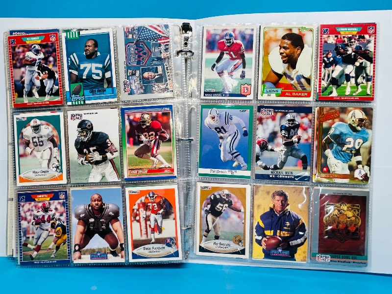 Photo 1 of 025218… final sale no returns/refunds-306 mixed football cards in binder