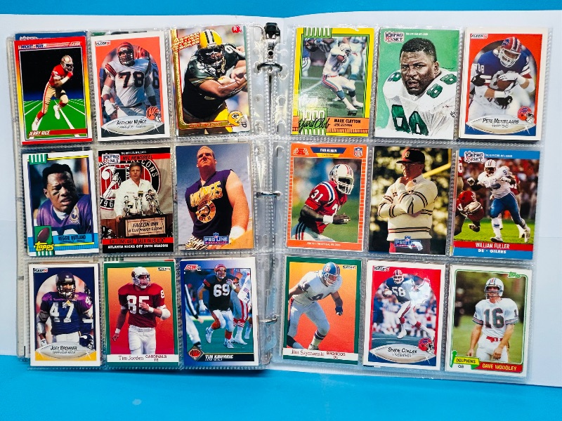 Photo 1 of 025218… final sale no returns/refunds-306 mixed football cards in binder
