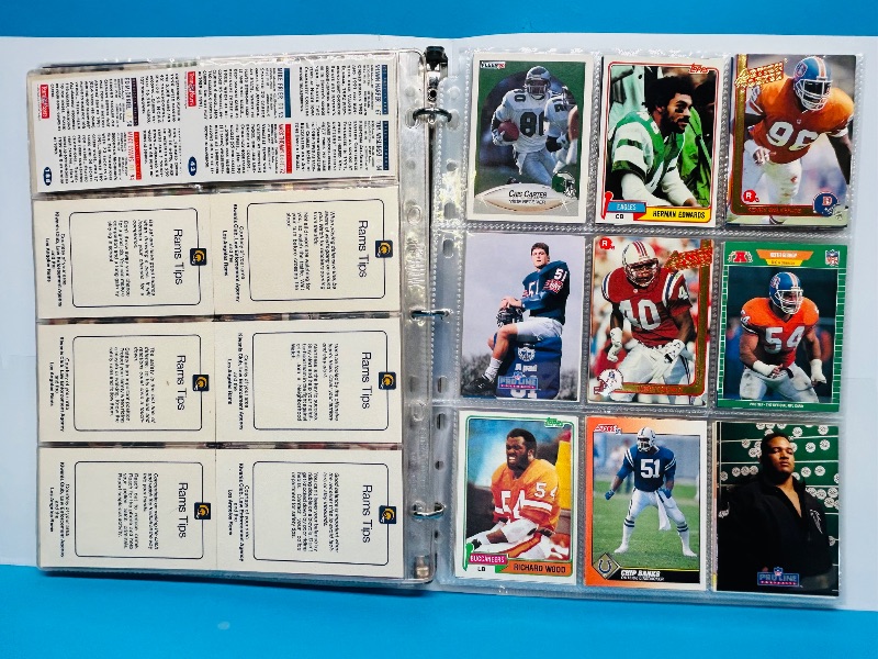 Photo 1 of 025218… final sale no returns/refunds-306 mixed football cards in binder