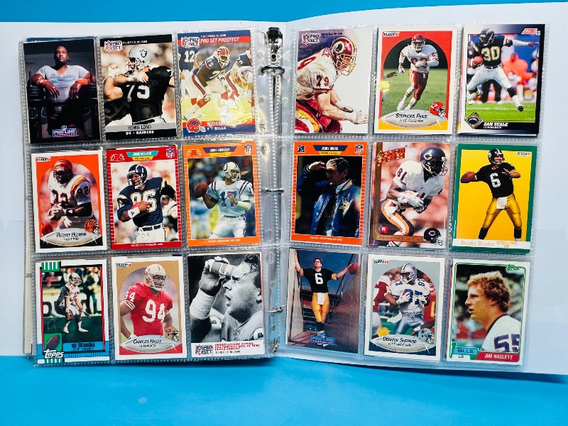 Photo 1 of 025218… final sale no returns/refunds-306 mixed football cards in binder