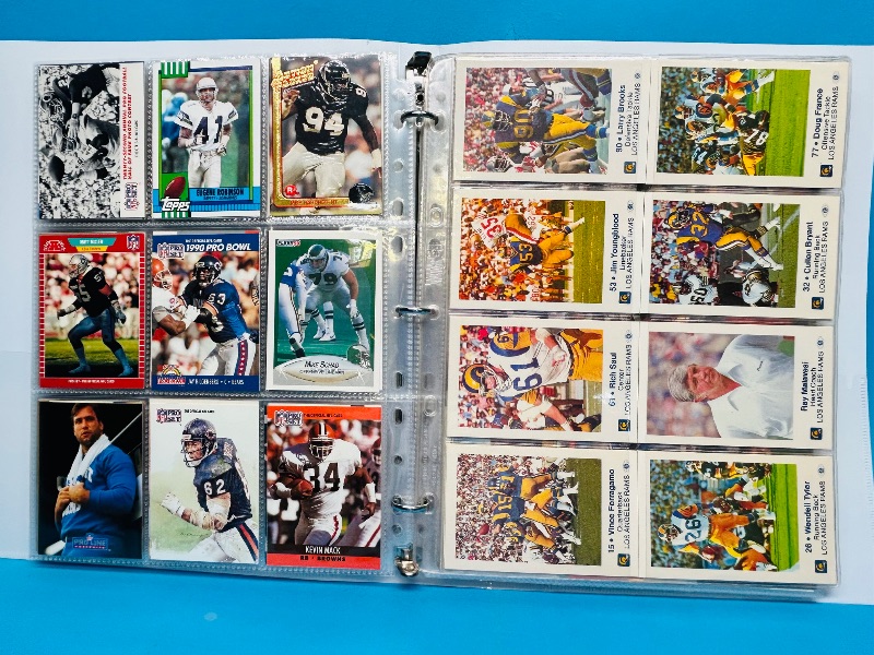 Photo 1 of 025218… final sale no returns/refunds-306 mixed football cards in binder