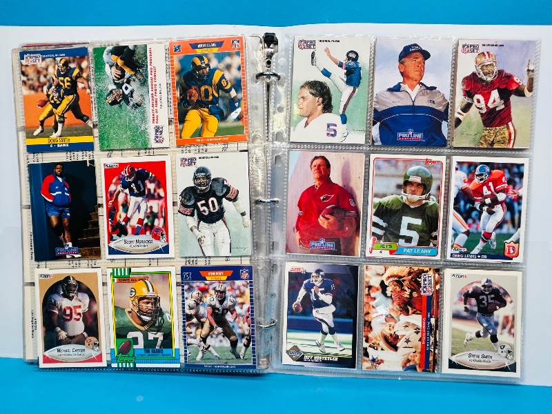 Photo 1 of 025218… final sale no returns/refunds-306 mixed football cards in binder