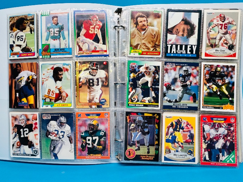 Photo 1 of 025218… final sale no returns/refunds-306 mixed football cards in binder