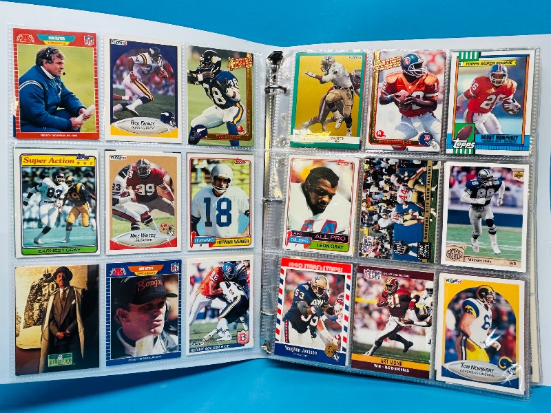 Photo 1 of 025218… final sale no returns/refunds-306 mixed football cards in binder