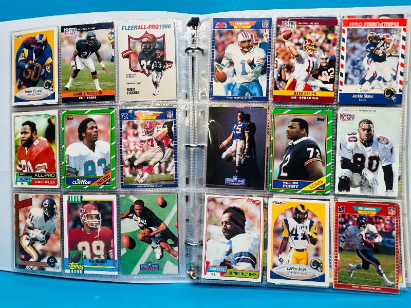 Photo 1 of 025218… final sale no returns/refunds-306 mixed football cards in binder