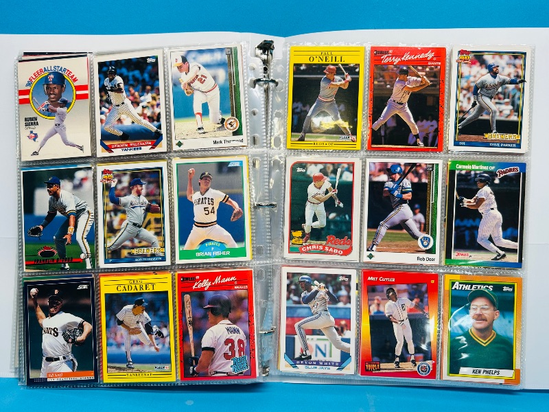 Photo 1 of 025219… final sale no returns/refunds-270 mixed baseball cards in binder