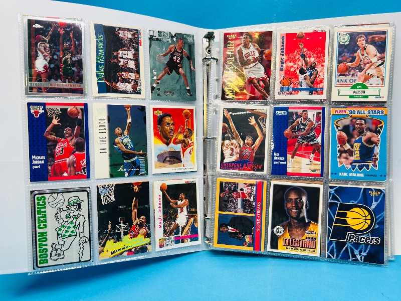 Photo 1 of 025220…final sale no returns/refunds-270 mixed basketball cards in binder