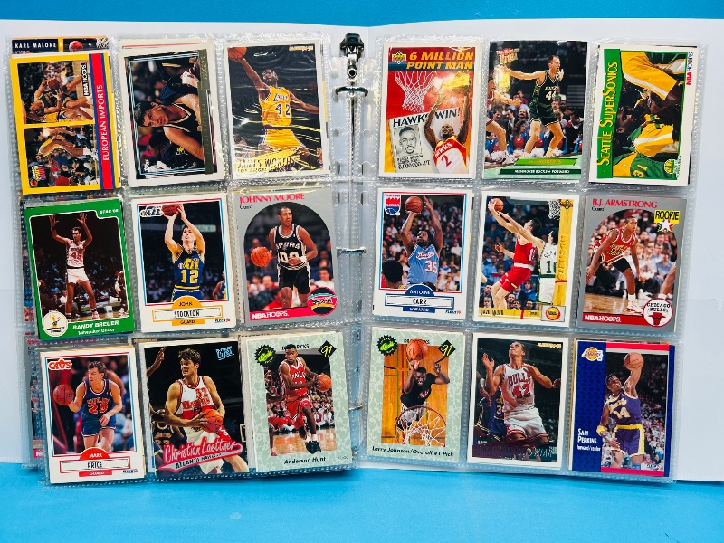 Photo 1 of 025220…final sale no returns/refunds-270 mixed basketball cards in binder