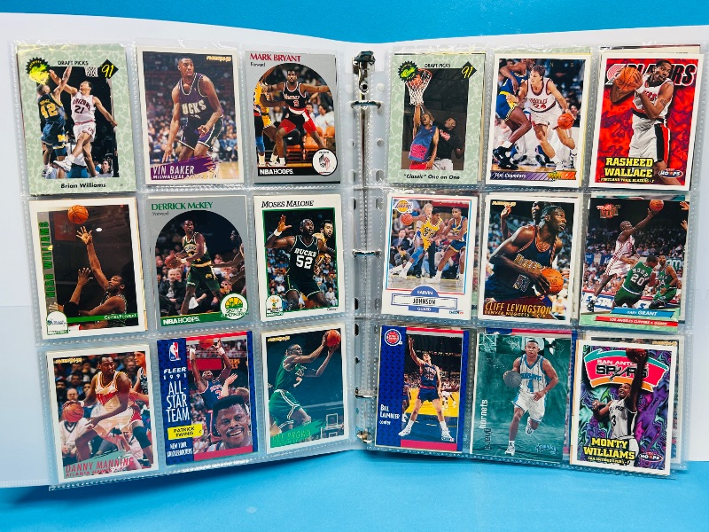 Photo 1 of 025220…final sale no returns/refunds-270 mixed basketball cards in binder