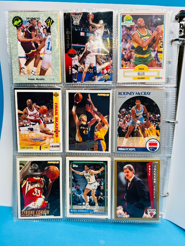 Photo 1 of 025221… final sale no returns/refunds-270 mixed basketball cards in binder