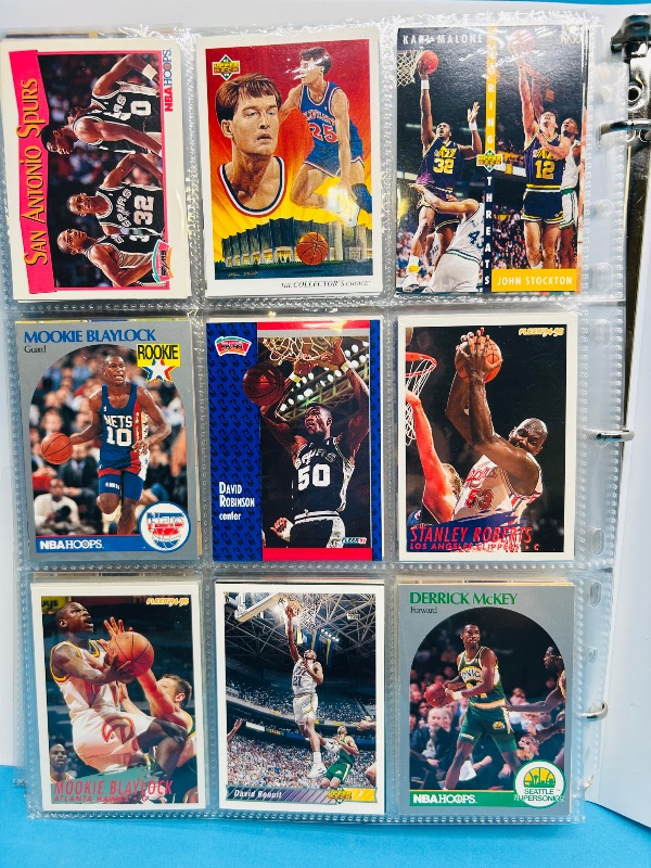 Photo 1 of 025221… final sale no returns/refunds-270 mixed basketball cards in binder