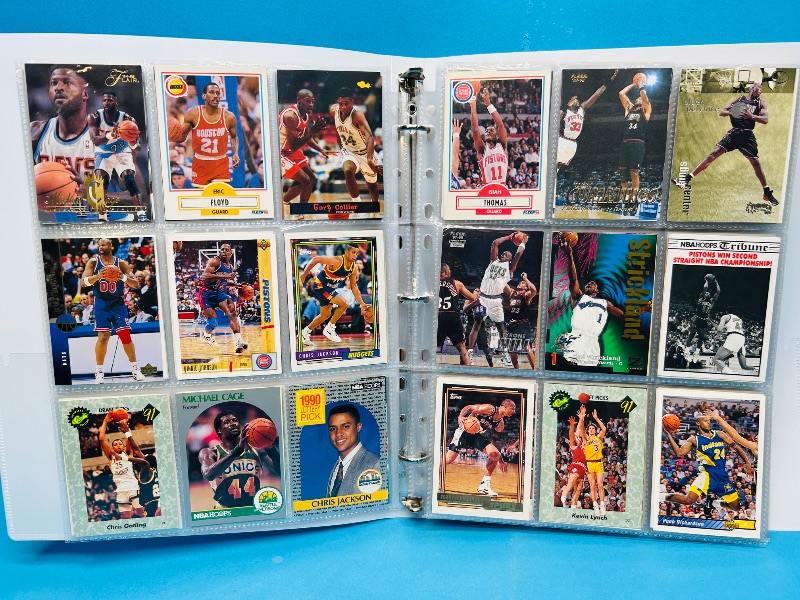 Photo 1 of 025221… final sale no returns/refunds-270 mixed basketball cards in binder
