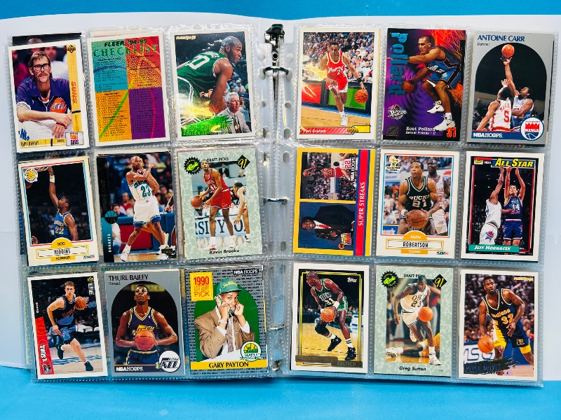Photo 1 of 025221… final sale no returns/refunds-270 mixed basketball cards in binder