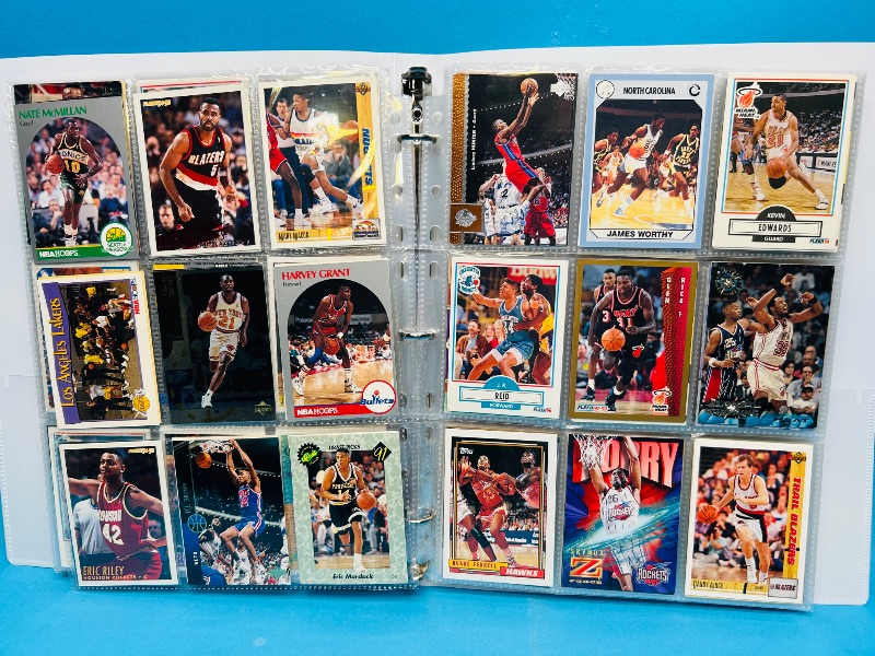 Photo 1 of 025221… final sale no returns/refunds-270 mixed basketball cards in binder