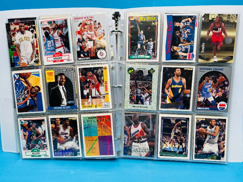 Photo 1 of 025221… final sale no returns/refunds-270 mixed basketball cards in binder