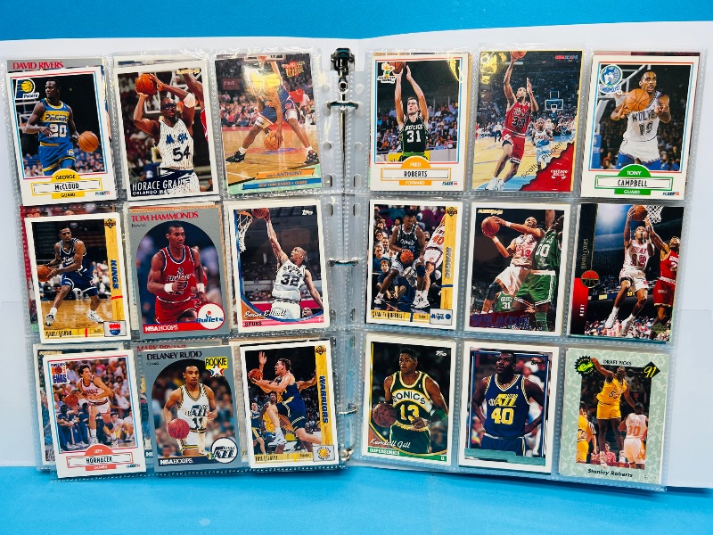 Photo 1 of 025221… final sale no returns/refunds-270 mixed basketball cards in binder